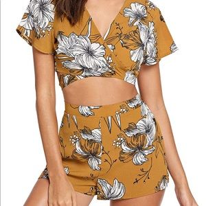 Cute two piece tropical outfit from Amazon